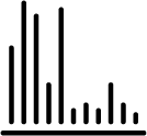 Icon of bar chart data