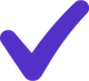 Purple check mark icon