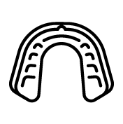 Icon of a mouthguard