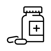 Icon of medicine bottle